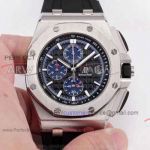 Perfect Replica Audemars Piguet Royal Oak Offshore Stainless Steel Case Black Face Luminous 44mm Watch 